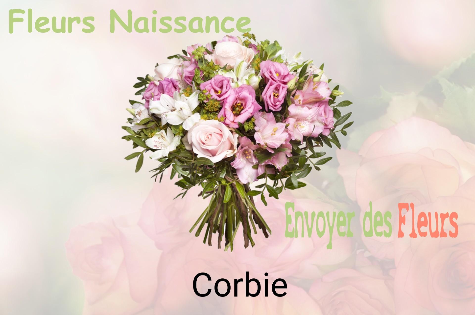 Bouquet de fleurs de naissance livré à Corbie